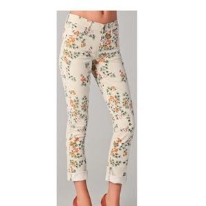 Citizens of humanity floral straight leg pants
